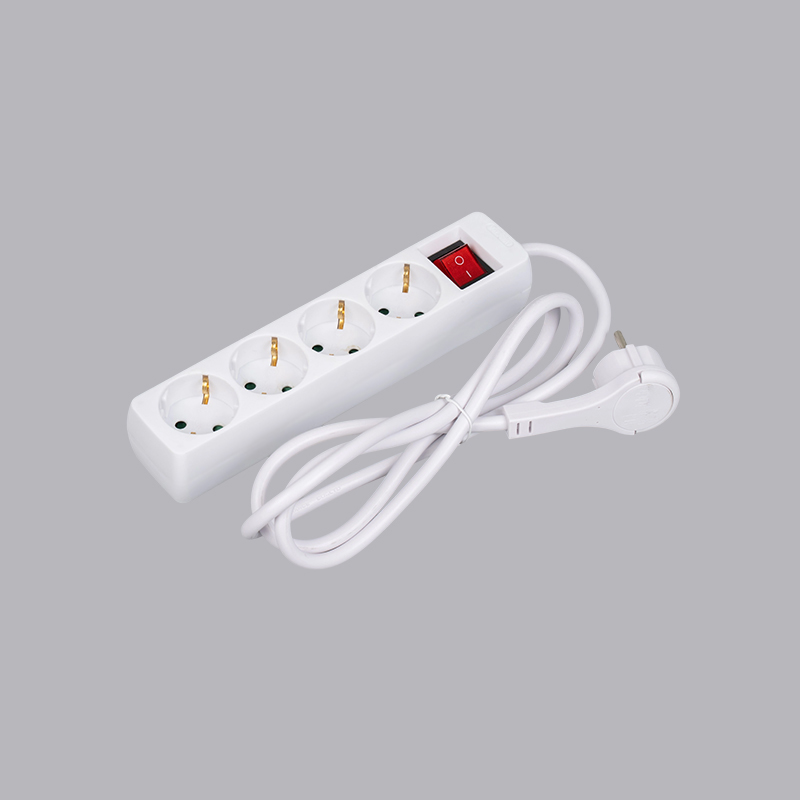 LOB-04KL German genus rectangulum formatum IV-via potentia habena cum viverra anulum et switch Multi-Socket