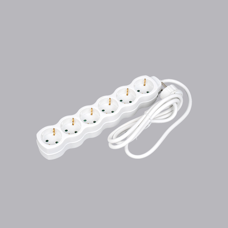 Log-06L German genus cucurbita informibus VI-via potentia habena cum viverra anulum Multi-Socket